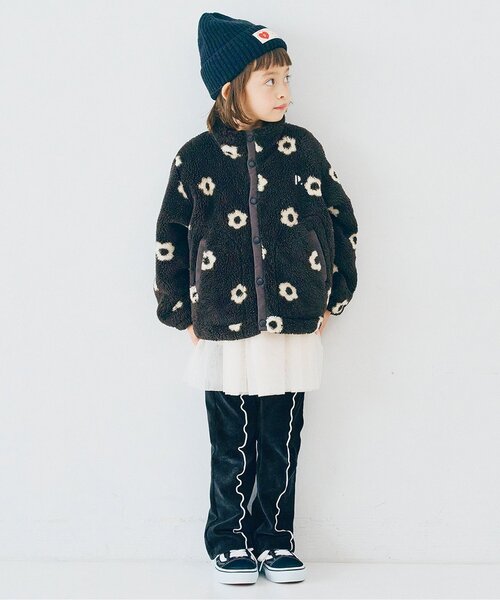 パンツ 「ジュニア対応」配色メロウストレッチニットコールパンツ キッズ 子供服 男の子 女の子 | p.premier | 01