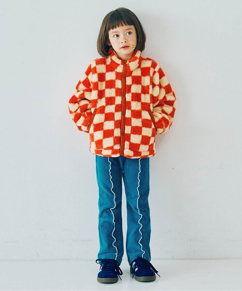 パンツ 「ジュニア対応」配色メロウストレッチニットコールパンツ キッズ 子供服 男の子 女の子 | p.premier | 09