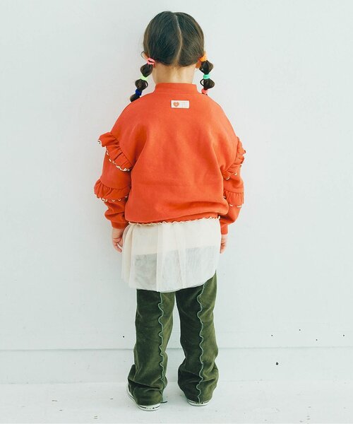 パンツ 「ジュニア対応」配色メロウストレッチニットコールパンツ キッズ 子供服 男の子 女の子 | p.premier | 24