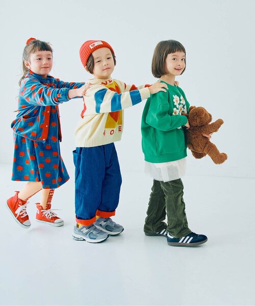 パンツ 「ジュニア対応」配色メロウストレッチニットコールパンツ キッズ 子供服 男の子 女の子 | p.premier | 16