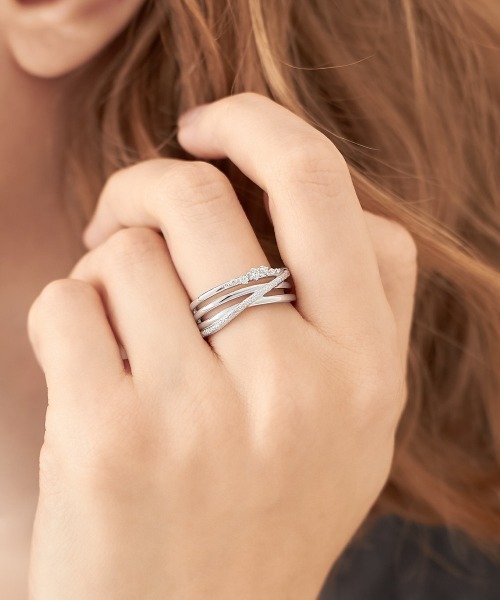 【美品】canal 4℃ ダイヤモンドリング レディース 証明書付き 7号 美品】canal 4℃ ダイヤモンドリング レディース 証明書付き 7号 リング