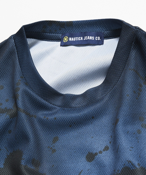「NAUTICA JEANS」 半袖Tシャツ MEDIUM ネイビー メンズ_画像3