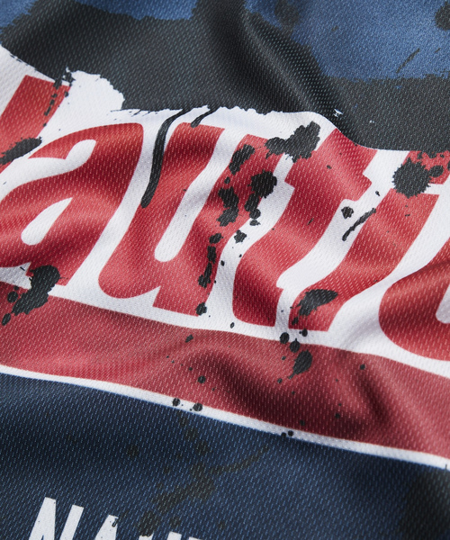 「NAUTICA JEANS」 半袖Tシャツ MEDIUM ネイビー メンズ_画像4