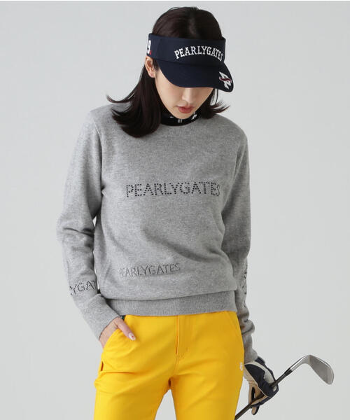 PEARLY GATES（パーリーゲイツ） ニット セーター 12G部分ジャガード