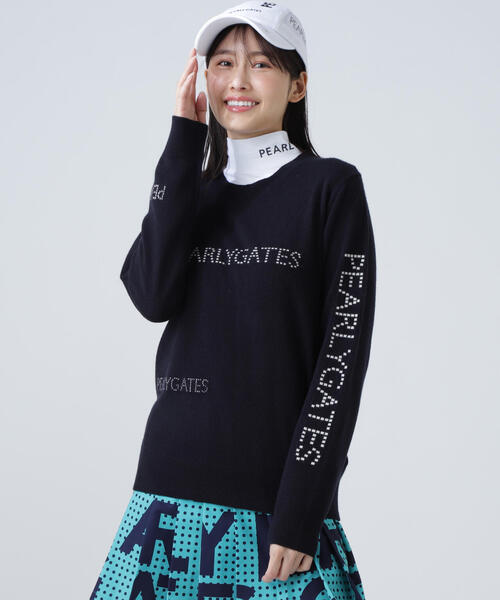 PEARLY GATES（パーリーゲイツ） ニット セーター 12G部分ジャガード