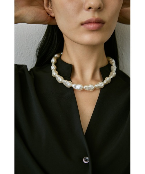 un/neu ネックレス バロックパールライクネックレス レディース