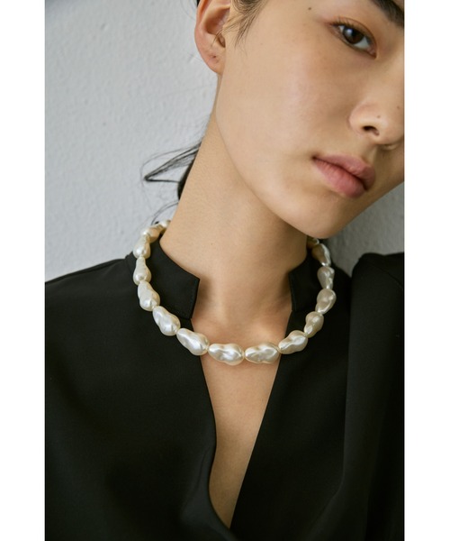un/neu ネックレス バロックパールライクネックレス レディース