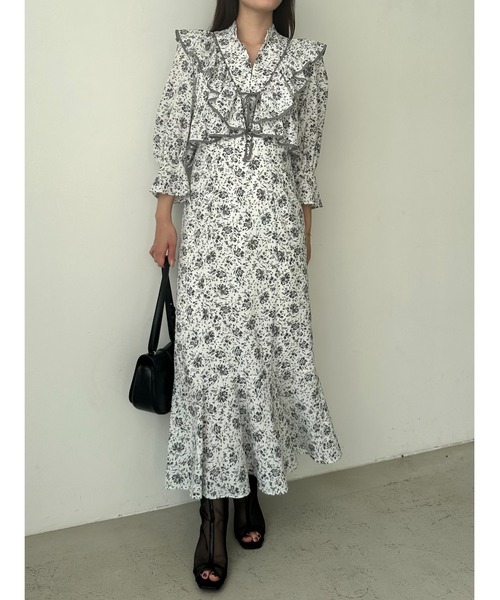 SNIDEL（スナイデル） 7分袖ワンピース 1 ホワイト レディース