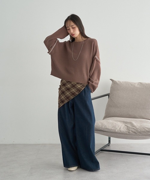 ビューティーアンドアース　ニットSサイズ BEAUTY＆YOUTH UNITED ARROWS セーター ニット ギマ コットン アゼ 3