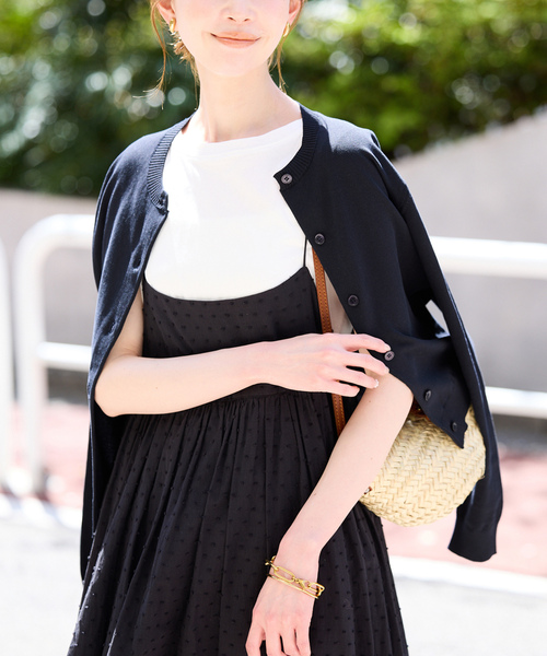 SLOBE IENA（スローブイエナ） ニットカーディガン - ネイビー