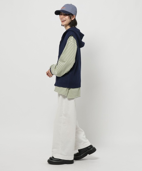 niko and…（ニコアンド） ニット セーター ZIPニットフーディベスト