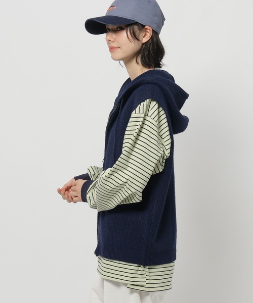 niko and…（ニコアンド） ニット セーター ZIPニットフーディベスト