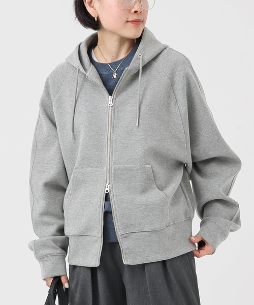AP STUDIO ジップアップパーカー - グレー レディース : ZOZOTOWN
