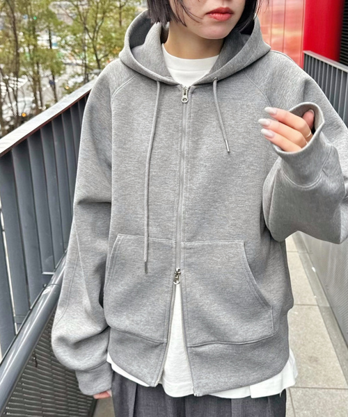 A.P. STUDIO ジップ パーカー AP STUDIO ジップアップパーカー - グレー レディース : ZOZOTOWN