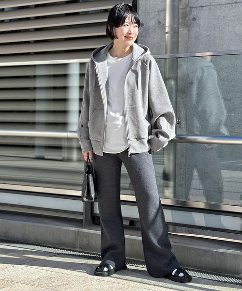 AP STUDIO ジップアップパーカー - グレー レディース : ZOZOTOWN
