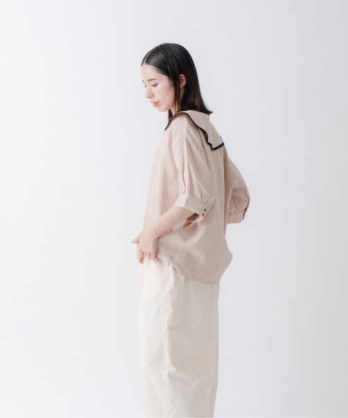 「Kelen」 半袖ブラウス M ナチュラル レディース_画像3