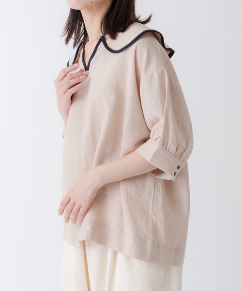 「Kelen」 半袖ブラウス M ナチュラル レディース_画像6