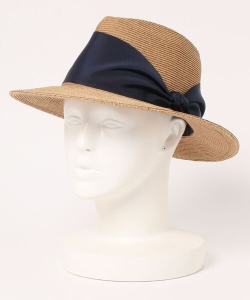 「Athena New York」 ストローハット 57cm ネイビー レディース_画像3