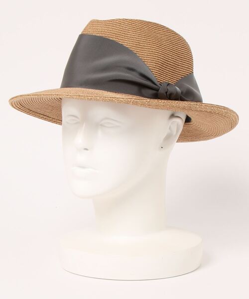 「Athena New York」 ストローハット 57cm ネイビー レディース_画像4