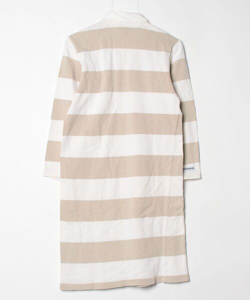 「Barbarian」 ボーダー柄長袖ワンピース - ベージュ レディース_画像2