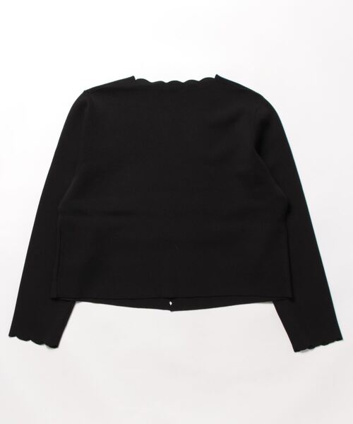 「Rose Tiara」 ニットカーディガン 42 ブラック レディース_画像2