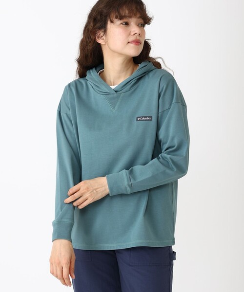 「Columbia」 プルオーバーパーカー M ベージュ レディース_画像4