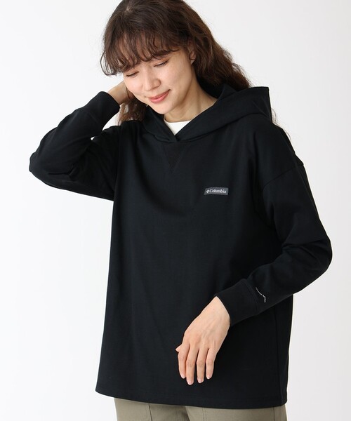 「Columbia」 プルオーバーパーカー M ベージュ レディース_画像6