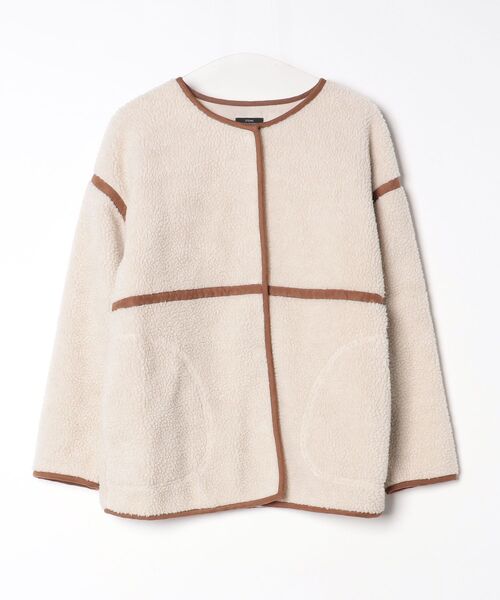 Urban Research ベージュ レザージャケット URBAN RESEARCH（アーバンリサーチ） 36 レディース ライダース