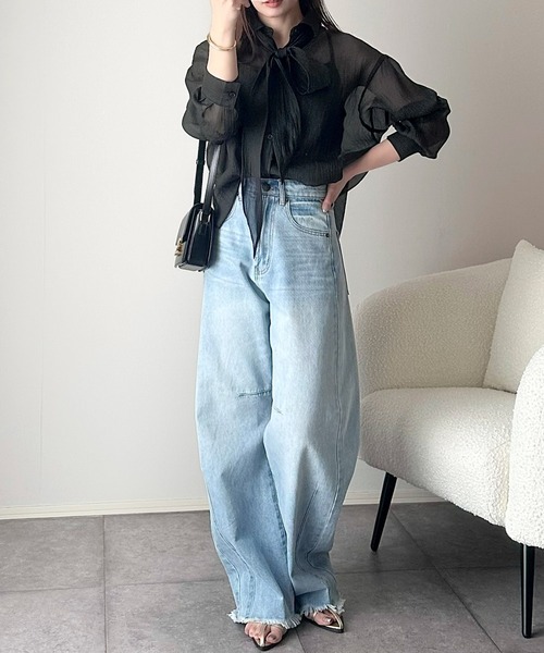 「classicalelf」 長袖シャツ SMALL ライトグレー レディース_画像2