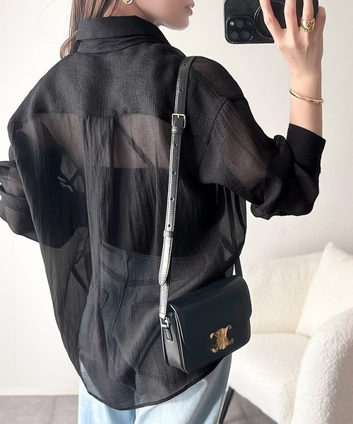 「classicalelf」 長袖シャツ SMALL ライトグレー レディース_画像3