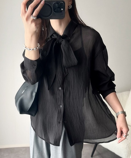 「classicalelf」 長袖シャツ SMALL ライトグレー レディース_画像5