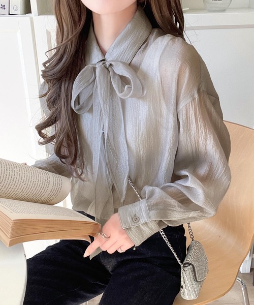 「classicalelf」 長袖シャツ SMALL ライトグレー レディース_画像7