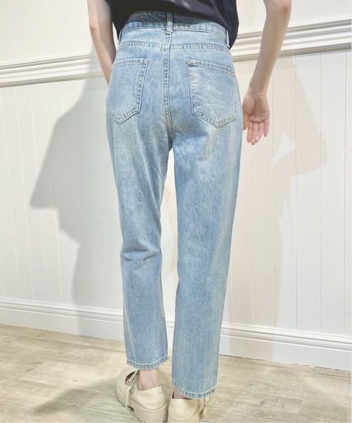 「LA POMME petit」 デニムパンツ SMALL ブルー レディース_画像3