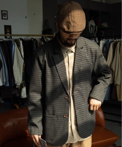 「FreeZone」 テーラードジャケット F ブラウン メンズ_画像4