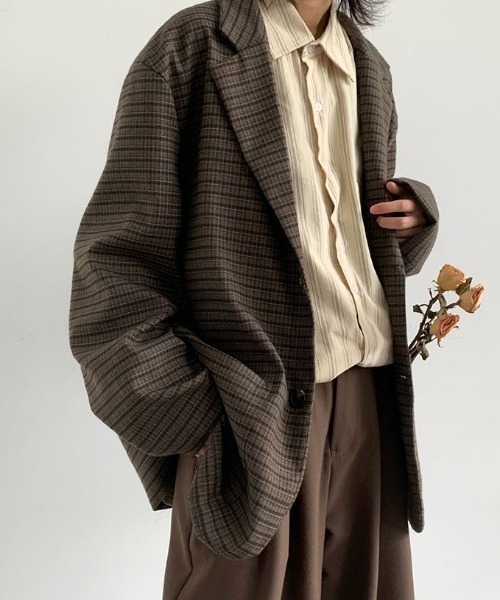 「FreeZone」 テーラードジャケット F ブラウン メンズ_画像5