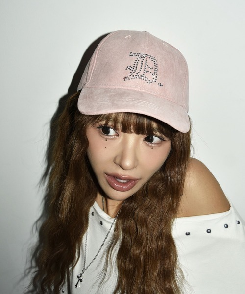 DAIYA（ダイヤ） キャップ 帽子 ラインストーン ロゴ キャップ
