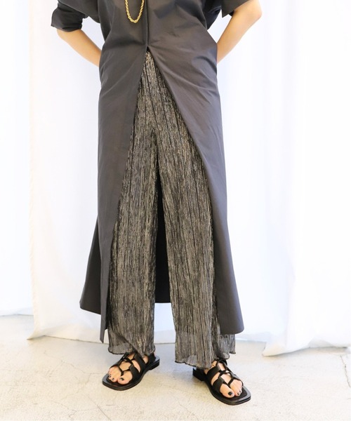 「CITYSHOP」 イージーパンツ - シルバー レディース_画像4