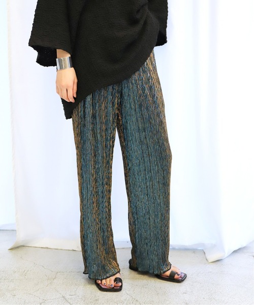 「CITYSHOP」 イージーパンツ - シルバー レディース_画像6