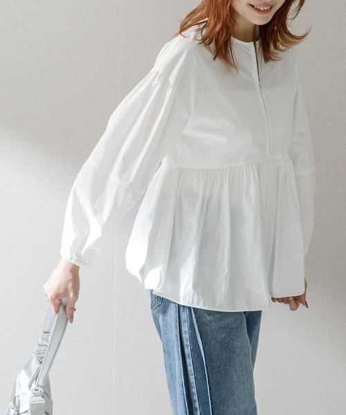 URBAN RESEARCH ROSSO WOMEN」 長袖ブラウス FREE ブラック レディース