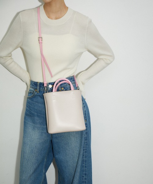 「ADAM ET ROPE'」 2WAYバッグ FREE シルバー レディース_画像2