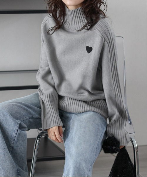 「SUGAR BISKET」 「La-gemme」長袖ニット フリー ベージュ レディース_画像7