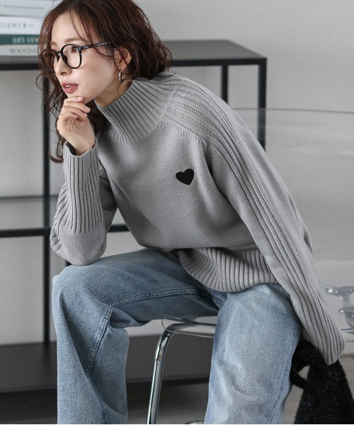 「SUGAR BISKET」 「La-gemme」長袖ニット フリー ベージュ レディース_画像8