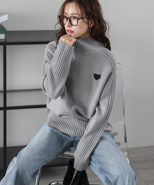 「SUGAR BISKET」 「La-gemme」長袖ニット フリー ベージュ レディース_画像9