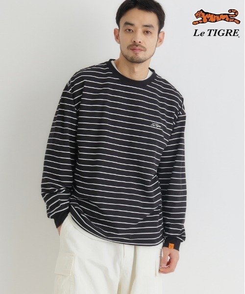 Right-on（ライトオン） tシャツ 「Le TIGRE」ボーダー ロングスリーブ