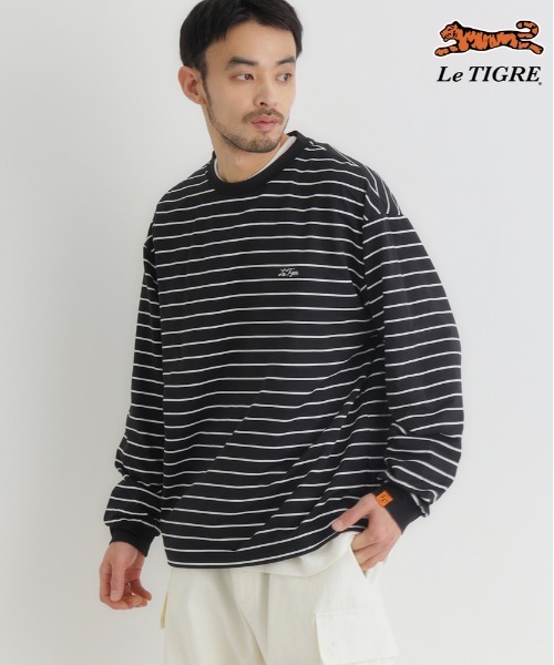 Right-on（ライトオン） tシャツ 「Le TIGRE」ボーダー ロングスリーブ