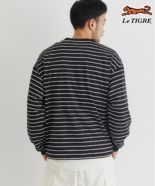 Right-on（ライトオン） tシャツ 「Le TIGRE」ボーダー ロングスリーブ