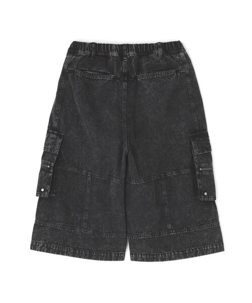 「DANKE SCHON」 デニムハーフパンツ L ブラック レディース_画像6