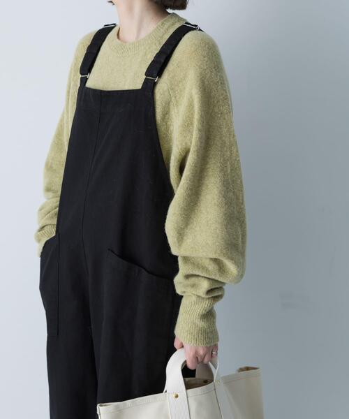 かぐれ　アルパカプルオーバーニット　セーター　ふわふわ　アイボリー かぐれ（カグレ）の「アルパカクルーネックプルオーバー（ニット