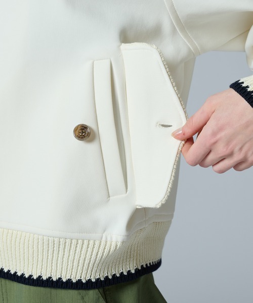 yumi様　ダブルスタンダード　配色ラインショートジャージブルゾン DOUBLE STANDARD CLOTHING（ダブルスタンダードクロージング