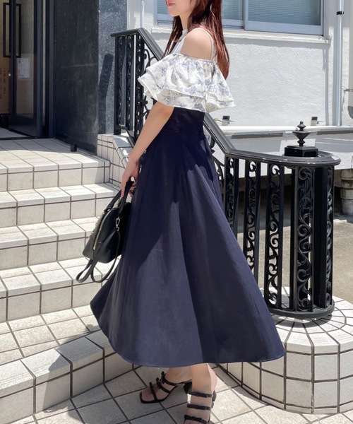 「abc une face」 ドッキングワンピース FREE グレー レディース_画像2